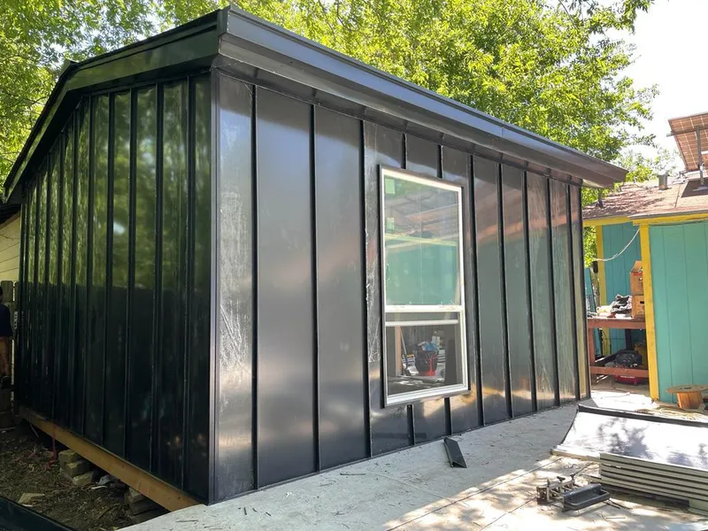 Black standing seam metal wall panels for Roof Inspection in Perth Amboy